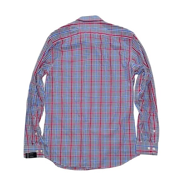 Banana Republic Medium Grant Fit Plaid Dress Shirt Mens ‎ Button Down - Picture 3 of 9